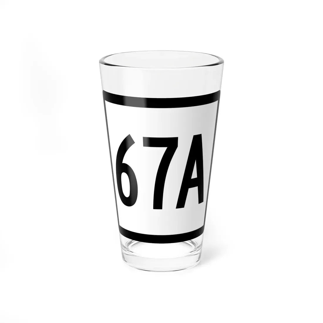 Connecticut Highway 67A (Connecticut) (Road Sign) Pint Glass 16oz 16oz - Go Mug Yourself