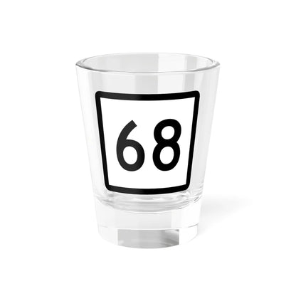 Connecticut Highway 68 (Connecticut) (Road Sign) Shot Glass 1.5oz 1.5oz - Go Mug Yourself