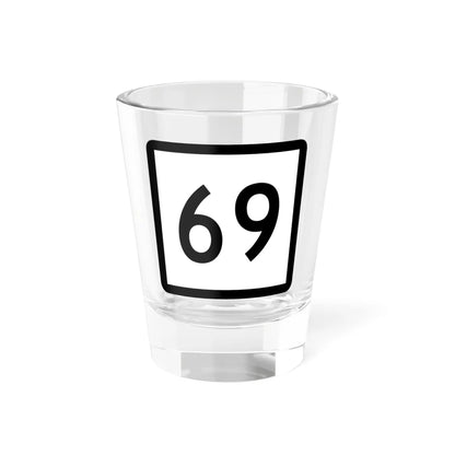 Connecticut Highway 69 (Connecticut) (Road Sign) Shot Glass 1.5oz 1.5oz - Go Mug Yourself