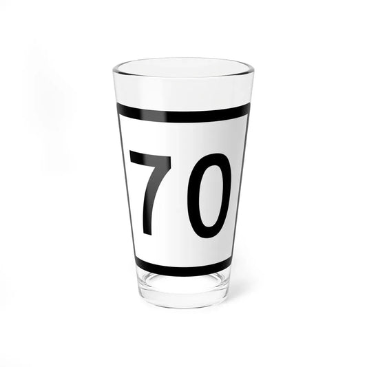 Connecticut Highway 70 (Connecticut) (Road Sign) Pint Glass 16oz 16oz - Go Mug Yourself