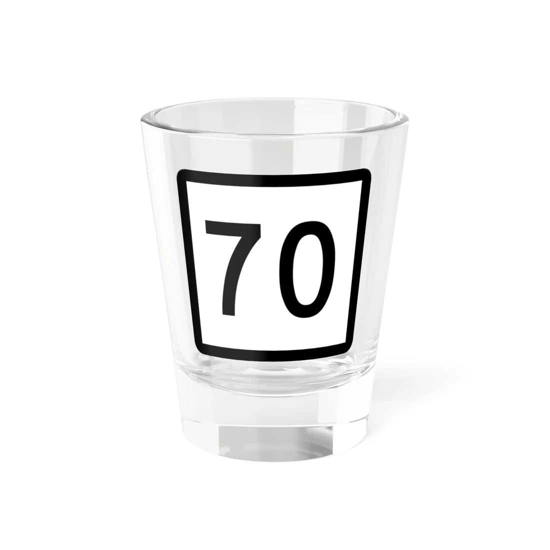 Connecticut Highway 70 (Connecticut) (Road Sign) Shot Glass 1.5oz 1.5oz - Go Mug Yourself