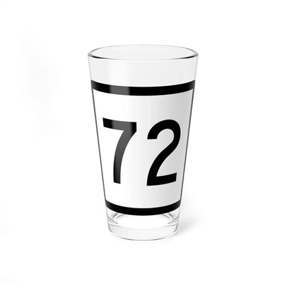 Connecticut Highway 72 (Connecticut) (Road Sign) Pint Glass 16oz 16oz - Go Mug Yourself