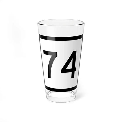 Connecticut Highway 74 (Connecticut) (Road Sign) Pint Glass 16oz 16oz - Go Mug Yourself