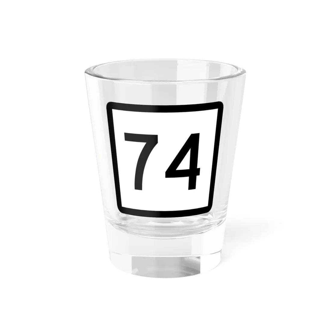 Connecticut Highway 74 (Connecticut) (Road Sign) Shot Glass 1.5oz 1.5oz - Go Mug Yourself