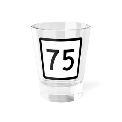 Connecticut Highway 75 (Connecticut) (Road Sign) Shot Glass 1.5oz 1.5oz - Go Mug Yourself