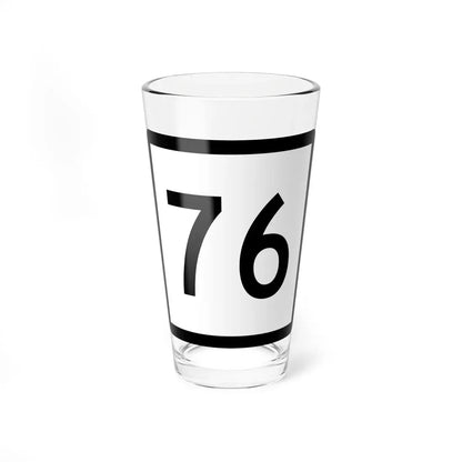 Connecticut Highway 76 (Connecticut) (Road Sign) Pint Glass 16oz 16oz - Go Mug Yourself