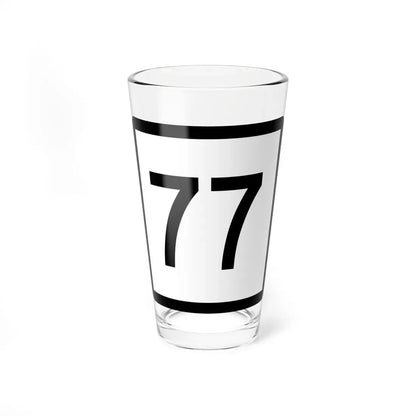 Connecticut Highway 77 (Connecticut) (Road Sign) Pint Glass 16oz 16oz - Go Mug Yourself
