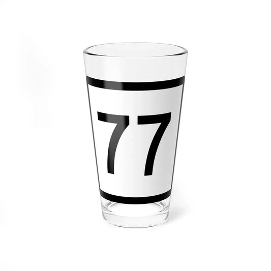 Connecticut Highway 77 (Connecticut) (Road Sign) Pint Glass 16oz 16oz - Go Mug Yourself