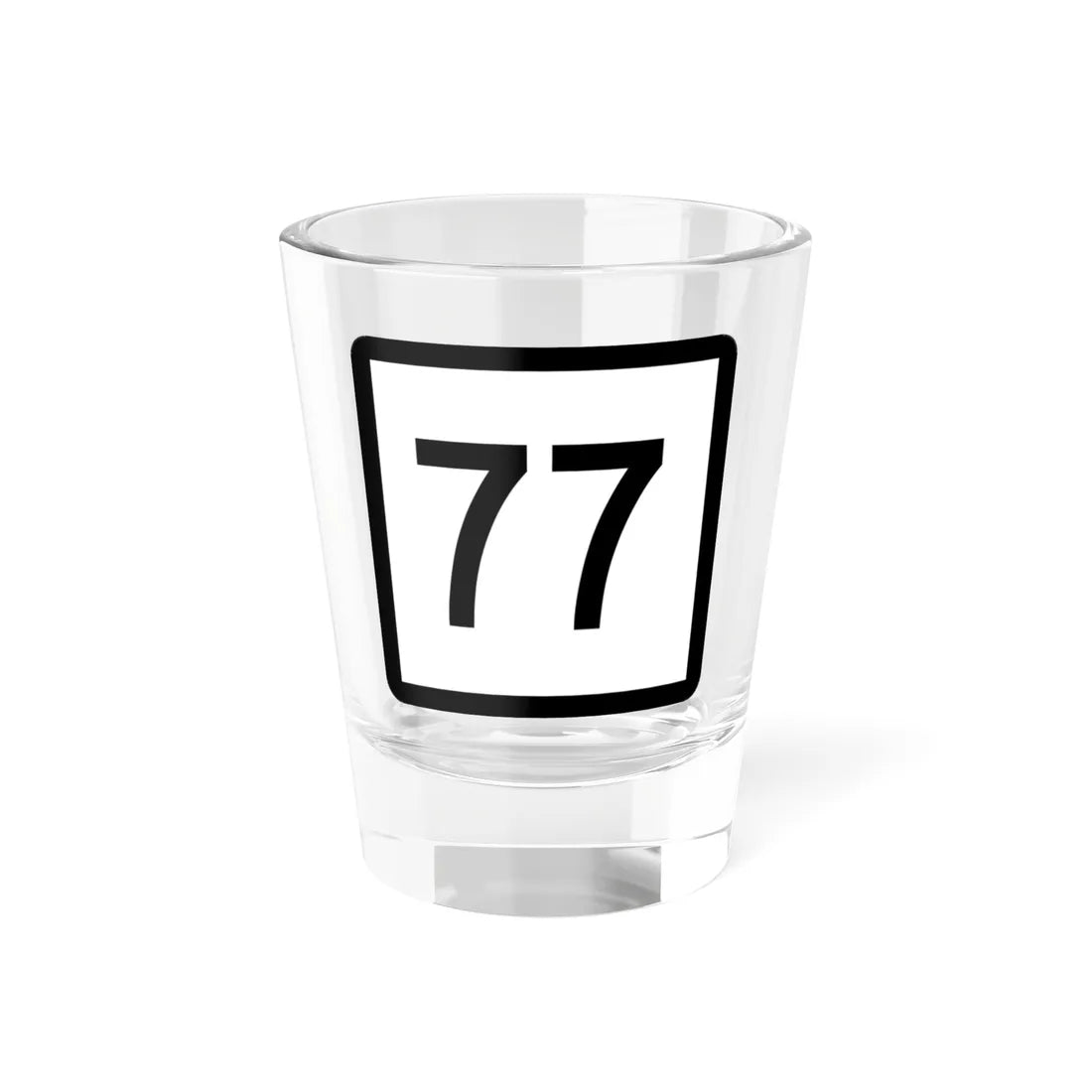 Connecticut Highway 77 (Connecticut) (Road Sign) Shot Glass 1.5oz 1.5oz - Go Mug Yourself
