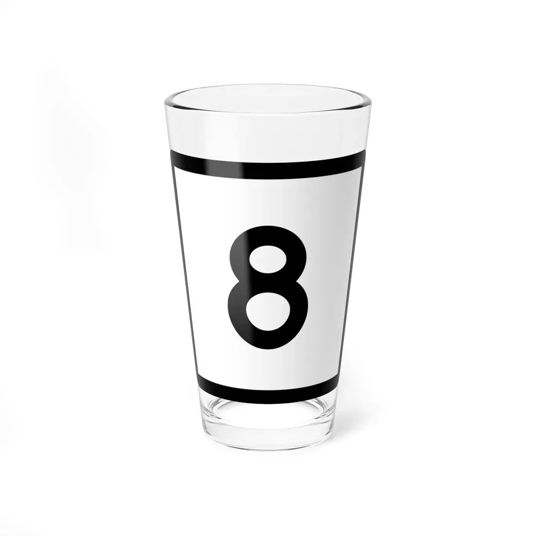 Connecticut Highway 8 (Connecticut) (Road Sign) Pint Glass 16oz 16oz - Go Mug Yourself