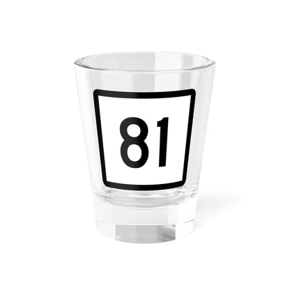 Connecticut Highway 81 (Connecticut) (Road Sign) Shot Glass 1.5oz 1.5oz - Go Mug Yourself
