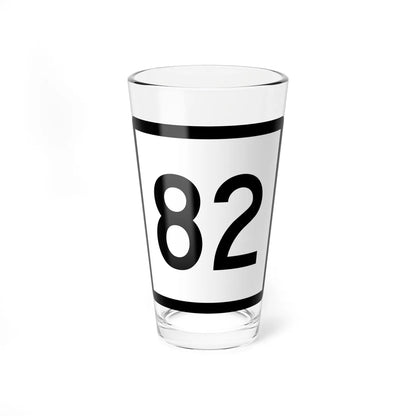 Connecticut Highway 82 (Connecticut) (Road Sign) Pint Glass 16oz 16oz - Go Mug Yourself