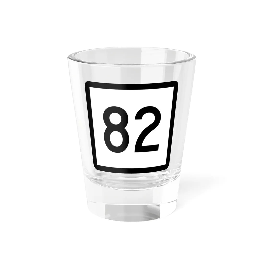 Connecticut Highway 82 (Connecticut) (Road Sign) Shot Glass 1.5oz 1.5oz - Go Mug Yourself