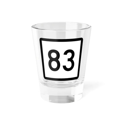 Connecticut Highway 83 (Connecticut) (Road Sign) Shot Glass 1.5oz 1.5oz - Go Mug Yourself