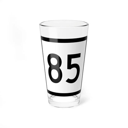 Connecticut Highway 85 (Connecticut) (Road Sign) Pint Glass 16oz 16oz - Go Mug Yourself