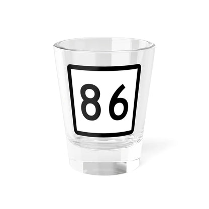 Connecticut Highway 86 (Connecticut) (Road Sign) Shot Glass 1.5oz 1.5oz - Go Mug Yourself