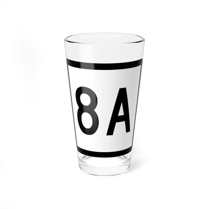 Connecticut Highway 8A (Connecticut) (Road Sign) Pint Glass 16oz 16oz - Go Mug Yourself