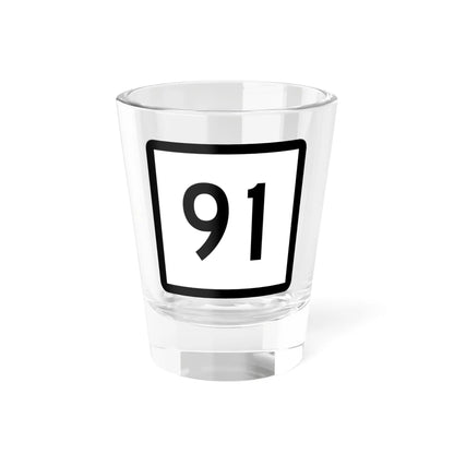 Connecticut Highway 91 (Connecticut) (Road Sign) Shot Glass 1.5oz 1.5oz - Go Mug Yourself