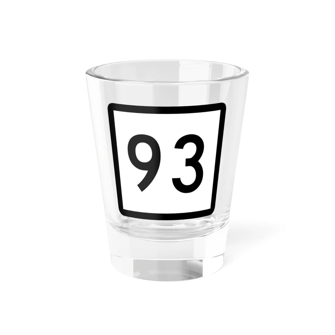 Connecticut Highway 93 (Connecticut) (Road Sign) Shot Glass 1.5oz 1.5oz - Go Mug Yourself