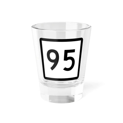 Connecticut Highway 95 (Connecticut) (Road Sign) Shot Glass 1.5oz 1.5oz - Go Mug Yourself