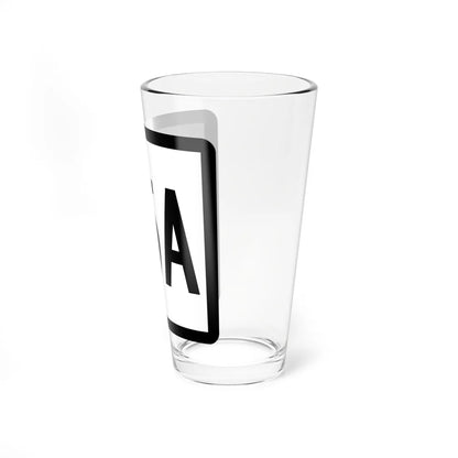Connecticut Highway 95A (Connecticut) (Road Sign) Pint Glass 16oz - Go Mug Yourself