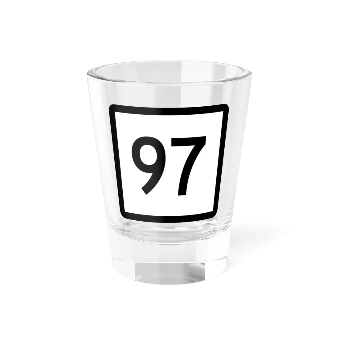 Connecticut Highway 97 (Connecticut) (Road Sign) Shot Glass 1.5oz 1.5oz - Go Mug Yourself