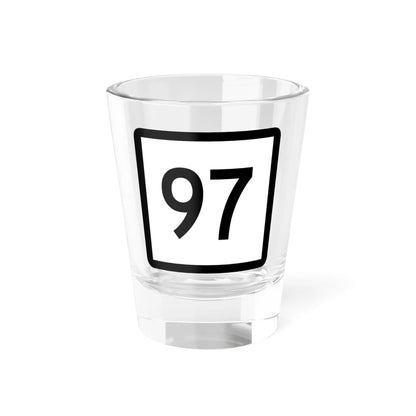 Connecticut Highway 97 (Connecticut) (Road Sign) Shot Glass 1.5oz 1.5oz - Go Mug Yourself