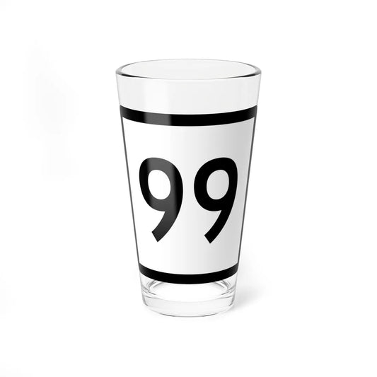 Connecticut Highway 99 (Connecticut) (Road Sign) Pint Glass 16oz 16oz - Go Mug Yourself