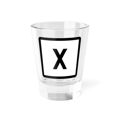 Connecticut Highway x (Connecticut) (Road Sign) Shot Glass 1.5oz 1.5oz - Go Mug Yourself