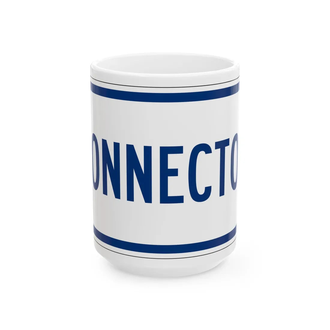 Connector plate South Carolina (South Carolina) (Road Sign) White Coffee Mug 15oz - Go Mug Yourself