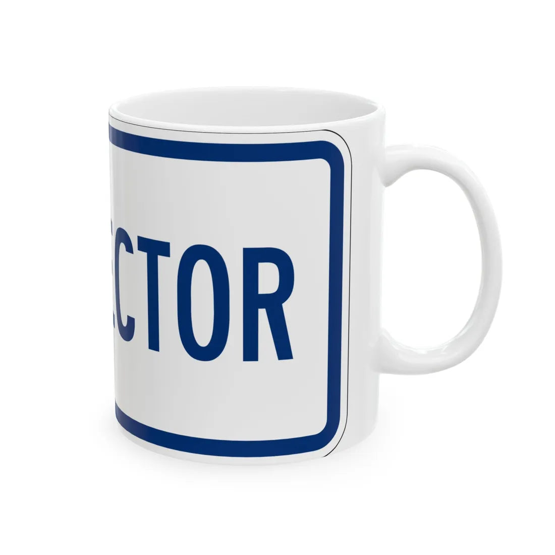 Connector plate South Carolina (South Carolina) (Road Sign) White Coffee Mug - Go Mug Yourself