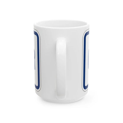 Connector plate South Carolina (South Carolina) (Road Sign) White Coffee Mug - Go Mug Yourself