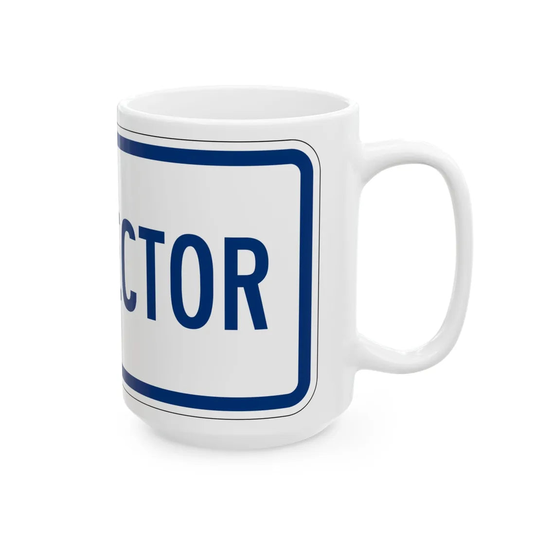 Connector plate South Carolina (South Carolina) (Road Sign) White Coffee Mug - Go Mug Yourself