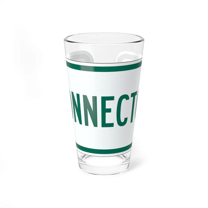 Connector plate Vermont (Vermont) (Road Sign) Pint Glass 16oz 16oz - Go Mug Yourself