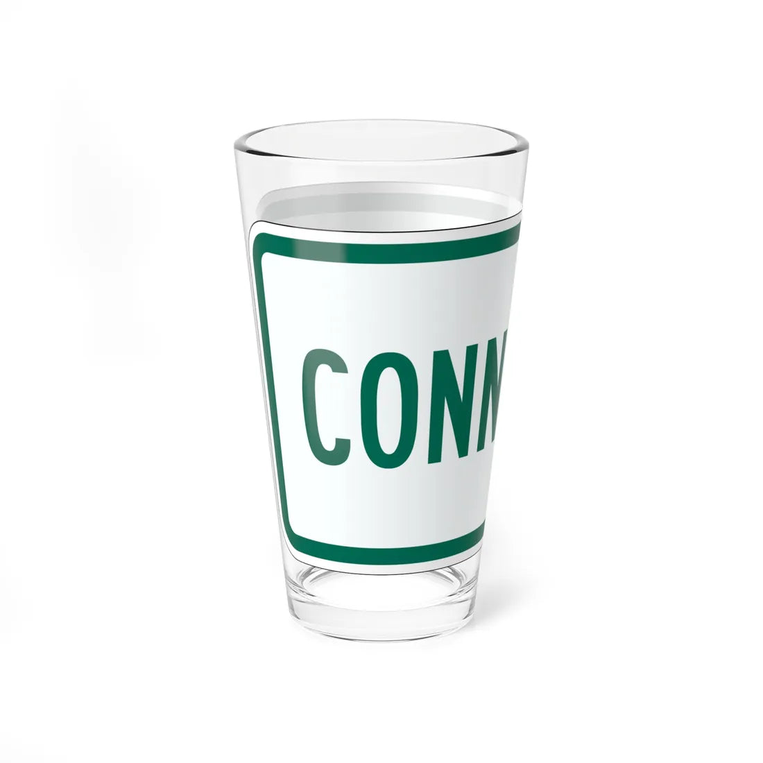 Connector plate Vermont (Vermont) (Road Sign) Pint Glass 16oz - Go Mug Yourself