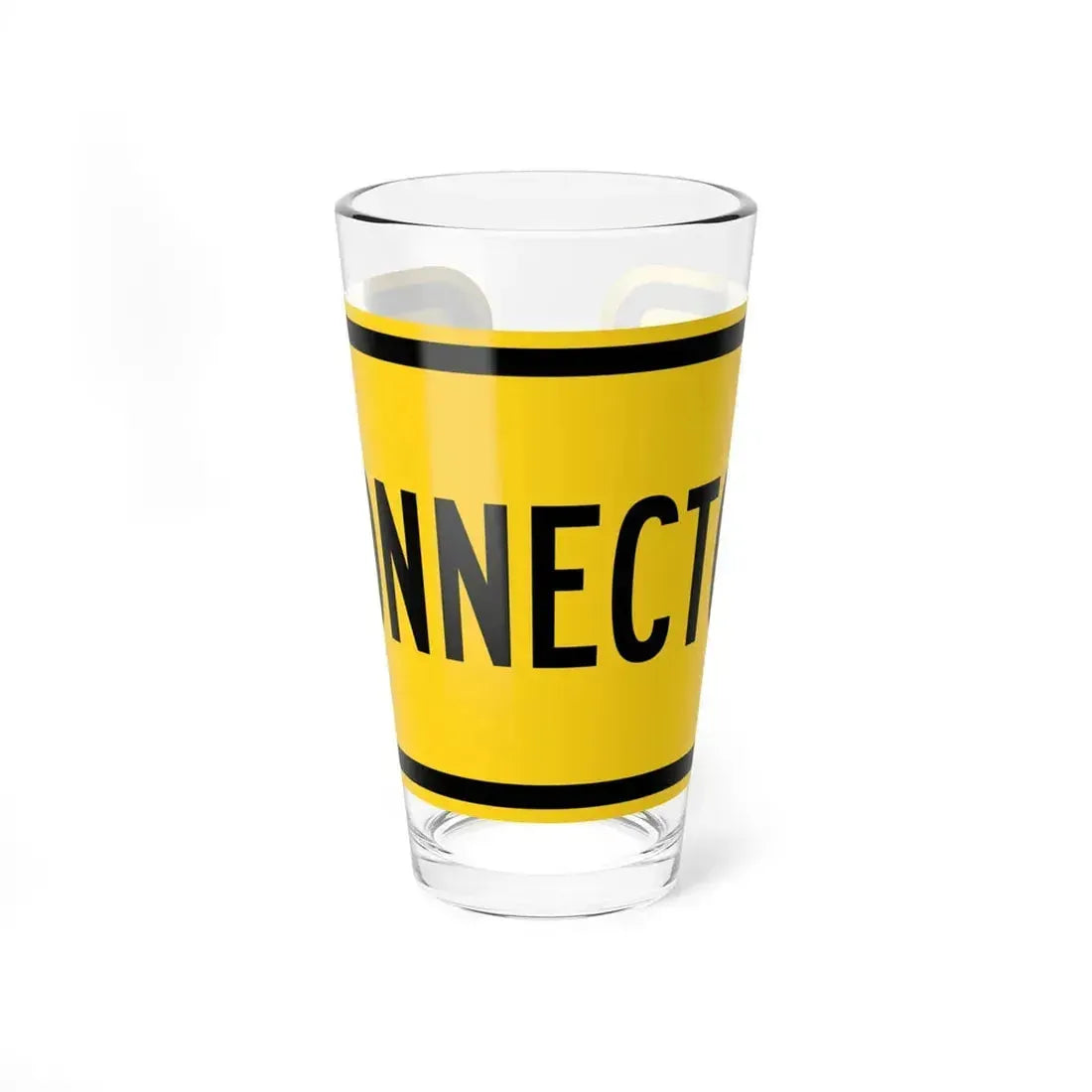 Connector plate Wyoming (Wyoming) (Road Sign) Pint Glass 16oz 16oz - Go Mug Yourself