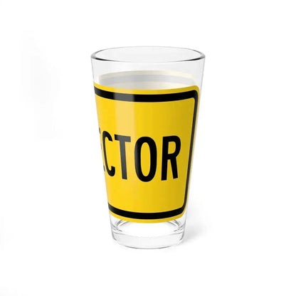 Connector plate Wyoming (Wyoming) (Road Sign) Pint Glass 16oz - Go Mug Yourself