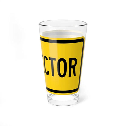 Connector plate Wyoming (Wyoming) (Road Sign) Pint Glss 16oz - Go Mug Yourself