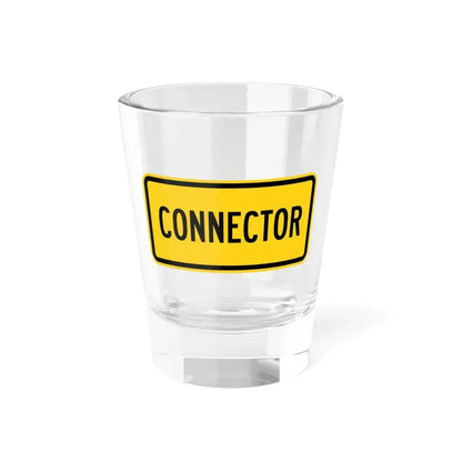 Connector plate Wyoming (Wyoming) (Road Sign) Shot Glass 1.5oz 1.5oz - Go Mug Yourself
