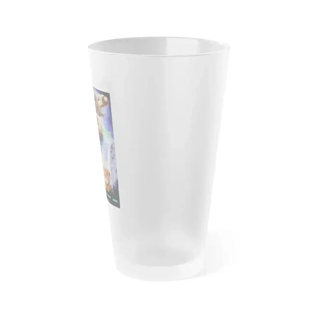 CONQUERER OF THE WORLD 1983 Movie Poster - Frosted Pint Glass 16oz - Go Mug Yourself