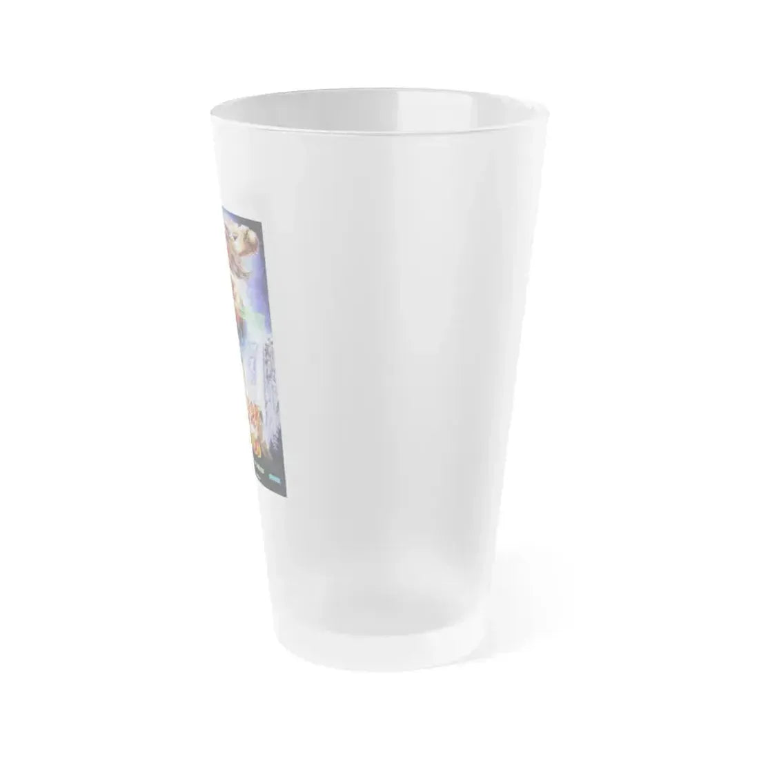 CONQUERER OF THE WORLD 1983 Movie Poster - Frosted Pint Glass 16oz - Go Mug Yourself