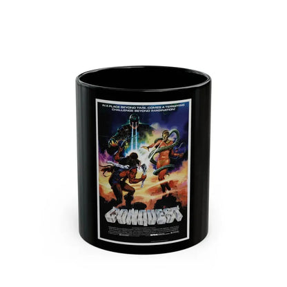 CONQUEST 1983 Movie Poster - Black Coffee Mug 11oz - Go Mug Yourself