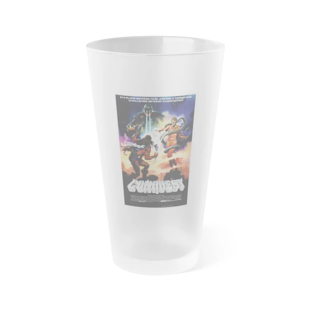 CONQUEST 1983 Movie Poster - Frosted Pint Glass 16oz-16oz-Frosted-Go Mug Yourself