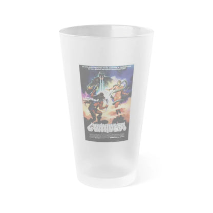 CONQUEST 1983 Movie Poster - Frosted Pint Glass 16oz-16oz-Frosted-Go Mug Yourself