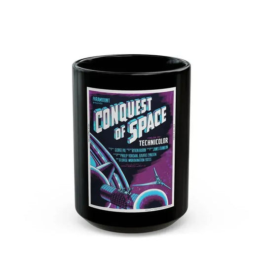 CONQUEST OF SPACE (2) 1955 Movie Poster - Black Coffee Mug 15oz - Go Mug Yourself