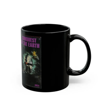 CONQUEST OF THE EARTH (VHS COVER) - Black Coffee Mug - Go Mug Yourself