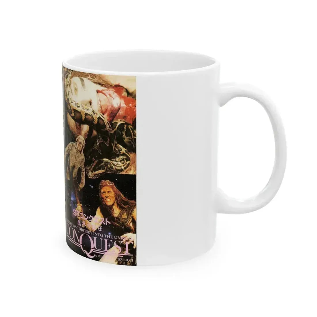 CONQUEST (VHS COVER) - White Coffee Mug - Go Mug Yourself