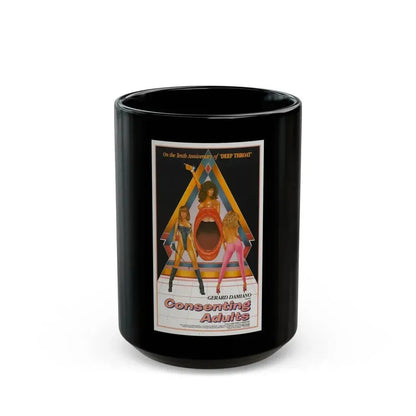 CONSENTING ADULTS 1982 Movie Poster - Black Coffee Mug 15oz - Go Mug Yourself