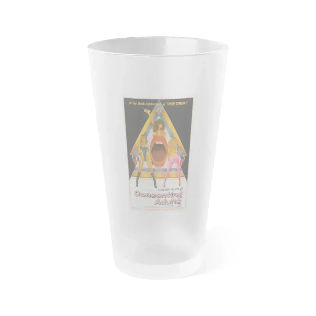 CONSENTING ADULTS 1982 Movie Poster - Frosted Pint Glass 16oz 16oz Frosted - Go Mug Yourself