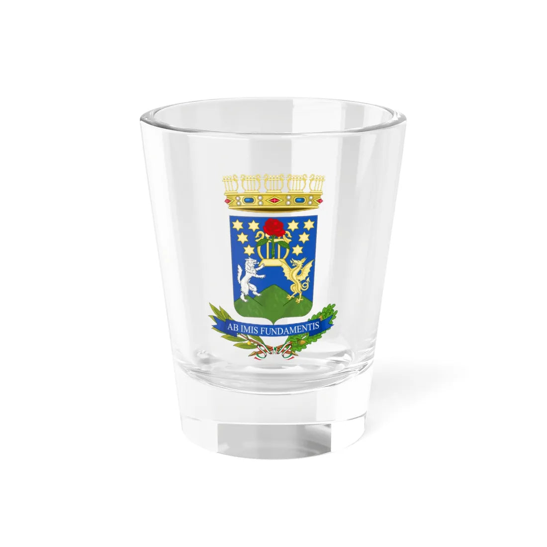Conservatorio di musica Domenico Cimarosa-Stemma (Italy) (Coat of Arms) Shot Glass 1.5oz 1.5oz - Go Mug Yourself